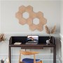 Nanoleaf | Elements Wood Look Hexagons Starter Kit (7 panels) | W | Cool White + Warm White - 4